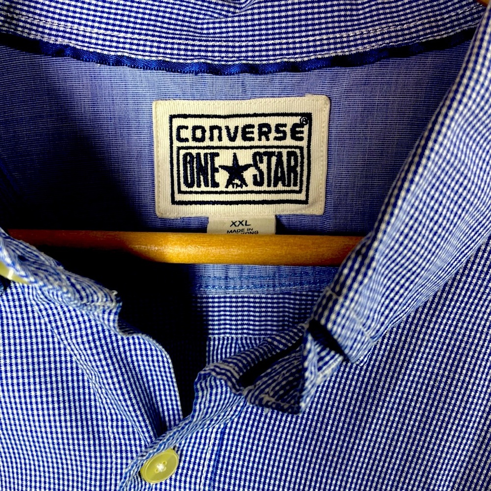 CONVERSE ONE*STAR MEN’S LONG SLEEVE BUTTON DOWN DRESS SHIRT SZ XXL